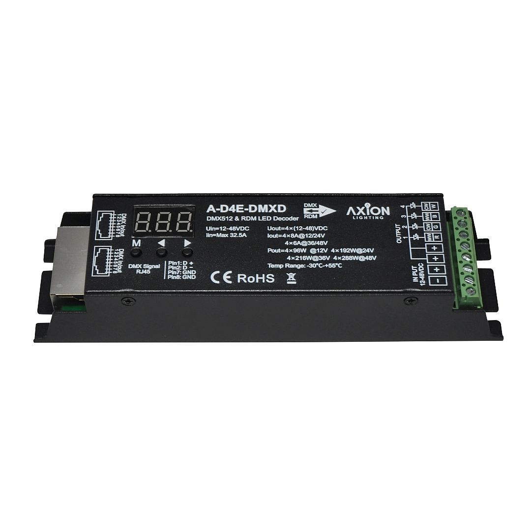 dmxページ 4 Channel DMX Decoder V2 – Axion Lighting