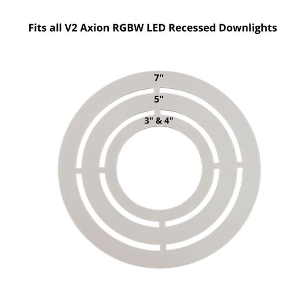 RGBW Recessed Light Cut Hole Template