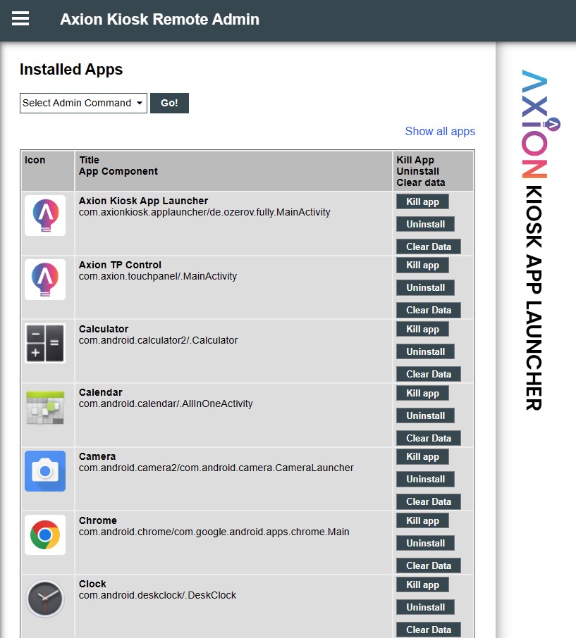 Axion Kiosk App Launcher License - Image 8